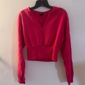 Women's Pink PacSun V-Neck Sweatshirt (S)